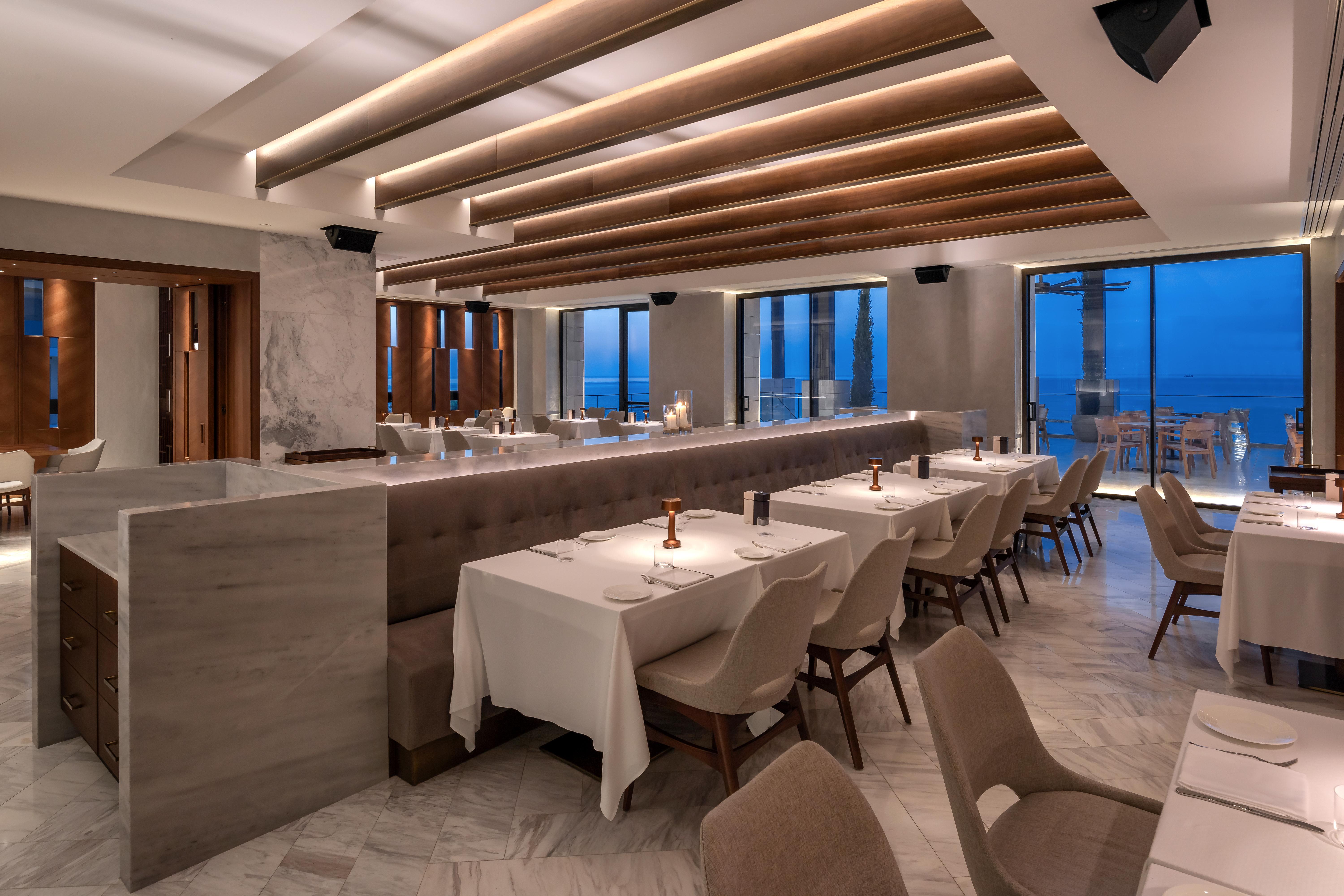 Amara - Sea Your Only View™ ليماسول المظهر الخارجي الصورة Restaurant